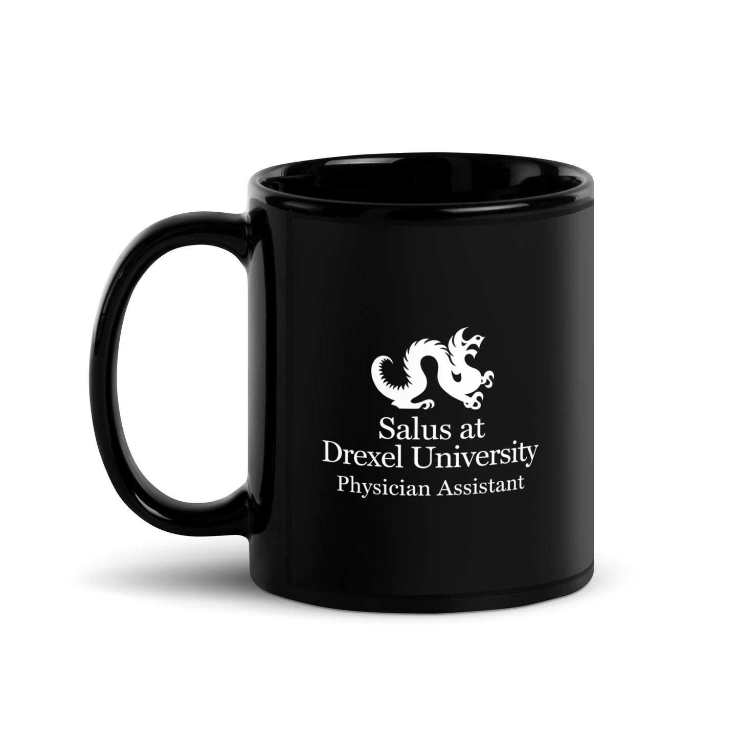 Salus Drexel PA Black Glossy Mug